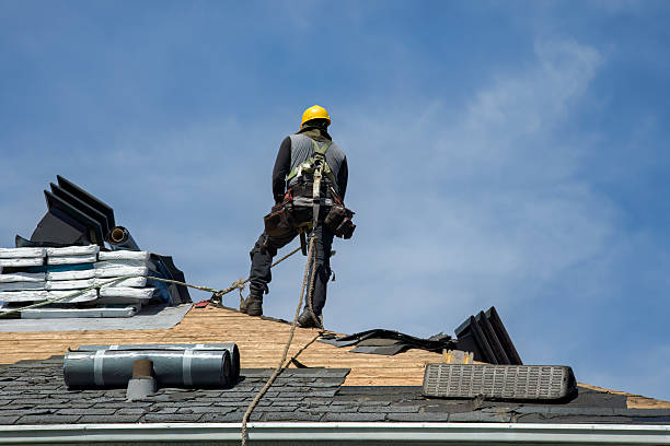 Professional Roofing technician working in Nedrow, NY